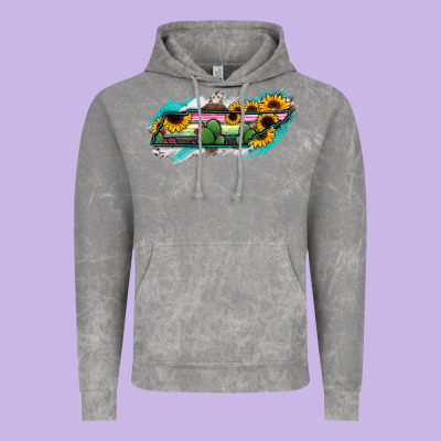 Tennessee Map Sunflower Cactus Serape Vintage Hoodie Designed By Ranaportraitstore