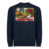 Navy i dig christmas Heavyweight Sweatshirt - CowGirlArtShop