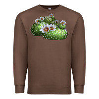 Chestnut Blossfeldia Cactus Premium Sweatshirt - LillyAllenDesigns