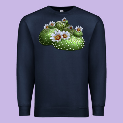 Blossfeldia Cactus Premium Sweatshirt Designed By Lillyallendesigns