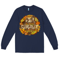 Navy Fall Is My Favorite Color Long Sleeve Tee - texasbilliewilder