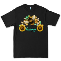 Black bee happy honey comb Premium Tee - JahusDesignShop