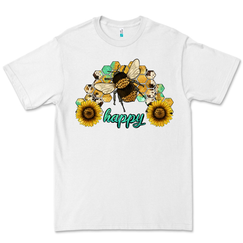 Bee Happy Honey Comb Premium Tee by JahusDesignShop | Teevron