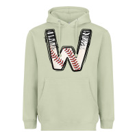 Matcha Baseball Alphabet Heavyweight Hoodie - CowhideDigitalArt