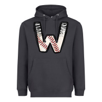 Smoke Baseball Alphabet Heavyweight Hoodie - CowhideDigitalArt