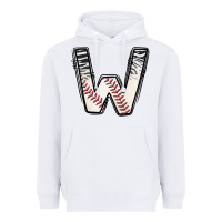 White Baseball Alphabet Heavyweight Hoodie - CowhideDigitalArt