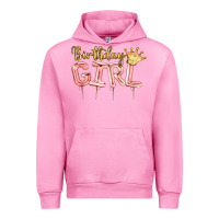 Fuchsia Pink Birthday girl balloon Urban Hoodie - Artiststas