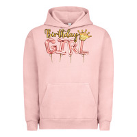 Pigment Salmon Birthday girl balloon Urban Hoodie - Artiststas