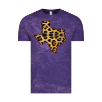 Cloud Purple Western Texas Map Leopard Pattern Vintage Tee - Bettercallsaul