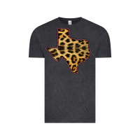 Vintage Black Western Texas Map Leopard Pattern Vintage Tee - Bettercallsaul