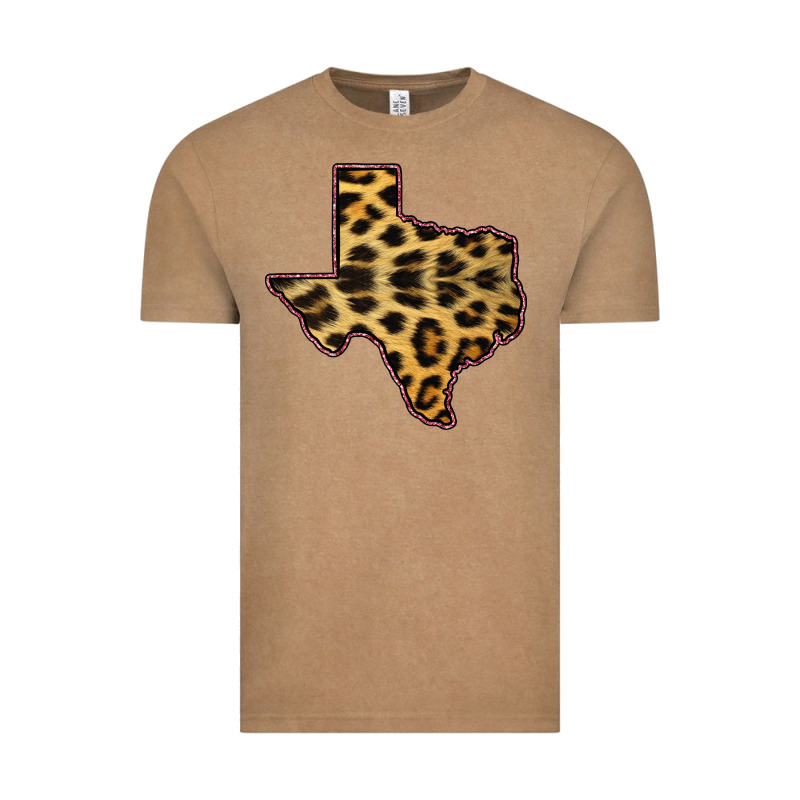 Western Texas Map Leopard Pattern Vintage Tee by Bettercallsaul | Teevron