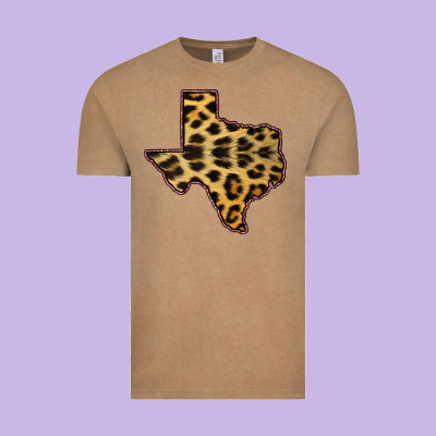 Western Texas Map Leopard Pattern Vintage Tee Designed By Bettercallsaul