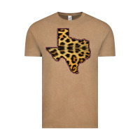 Vintage Coffee Western Texas Map Leopard Pattern Vintage Tee - Bettercallsaul