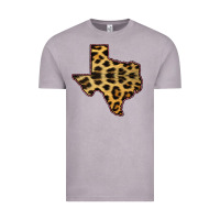 Vintage Zinc Western Texas Map Leopard Pattern Vintage Tee - Bettercallsaul