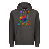 Smoke Ask me about neurodiversity Premium Hoodie - FaDigitalArtStudio