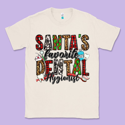 Santa's Favorite Dental Hygienist Classic Tee Designed By Jasminsmagicworld