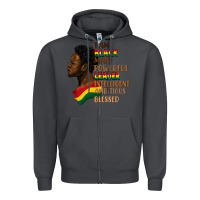 Smoke I am black man Zipper Hoodie - FaDigitalArtStudio