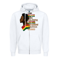 White I am black man Zipper Hoodie - FaDigitalArtStudio