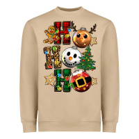 Mushroom ho ho ho christmas Heavyweight Sweatshirt - CowGirlArtShop
