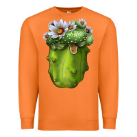 Carrot Blossfeldia Cactus Premium Sweatshirt - LillyAllenDesigns