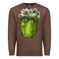 Chestnut Blossfeldia Cactus Premium Sweatshirt - LillyAllenDesigns
