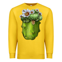 Lemon Blossfeldia Cactus Premium Sweatshirt - LillyAllenDesigns
