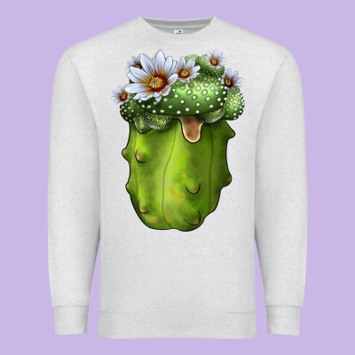 Blossfeldia Cactus Premium Sweatshirt Designed By Lillyallendesigns