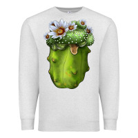 Oatmeal Heather Blossfeldia Cactus Premium Sweatshirt - LillyAllenDesigns