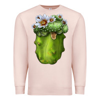 Pale Pink Blossfeldia Cactus Premium Sweatshirt - LillyAllenDesigns