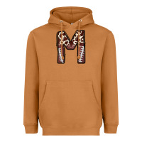 Meerkat name footballcow print letter m Heavyweight Hoodie - CowhideDigitalArt