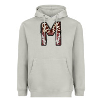 Moon Dust name footballcow print letter m Heavyweight Hoodie - CowhideDigitalArt
