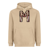 Mushroom name footballcow print letter m Heavyweight Hoodie - CowhideDigitalArt