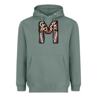 Sage name footballcow print letter m Heavyweight Hoodie - CowhideDigitalArt