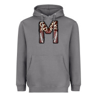 Storm name footballcow print letter m Heavyweight Hoodie - CowhideDigitalArt