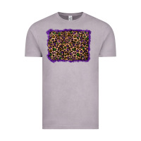 Mardi Gras Leopard Background Vintage Tee | Teevron