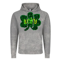 Lucky Shamrock St Patricks Day Vintage Hoodie | Teevron