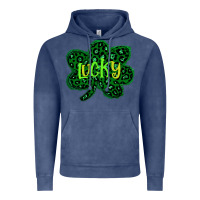 Vintage Denim Lucky Shamrock St Patricks Day Vintage Hoodie - Bettercallsaul