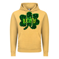 Vintage Mustard Lucky Shamrock St Patricks Day Vintage Hoodie - Bettercallsaul