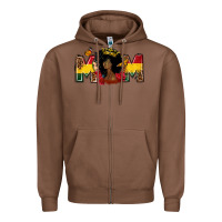 Chestnut Juneteenth mom Zipper Hoodie - FaDigitalArtStudio