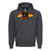 Smoke Juneteenth mom Zipper Hoodie - FaDigitalArtStudio