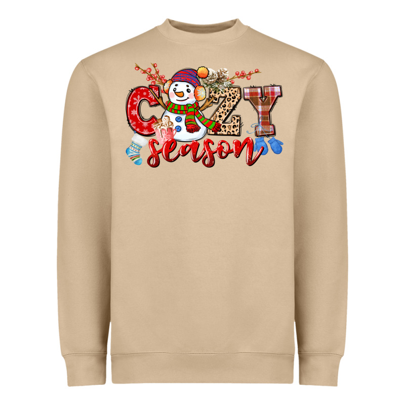 Cozy Season Snowman Heavyweight Sweatshirt by CowGirlArtShop | Teevron