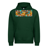 Forest Green Thanksgiving Turkey Truck Urban Hoodie - Artiststas