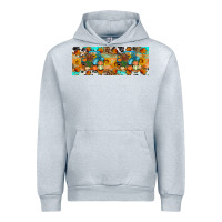 Heather Grey Thanksgiving Turkey Truck Urban Hoodie - Artiststas
