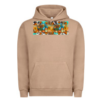Pigment Burro Thanksgiving Turkey Truck Urban Hoodie - Artiststas