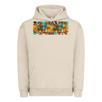Pigment French Oak Thanksgiving Turkey Truck Urban Hoodie - Artiststas
