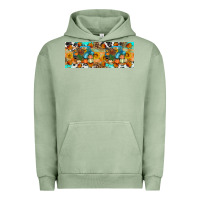 Pigment Oil Green Thanksgiving Turkey Truck Urban Hoodie - Artiststas