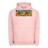 Pigment Salmon Thanksgiving Turkey Truck Urban Hoodie - Artiststas