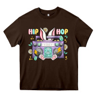 Chocolate Brown hip hop easter Heavy Core Tee - MaliasSmallBusiness