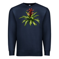 Navy Bromeliads Premium Sweatshirt - LillyAllenDesigns