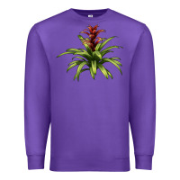 Purple Bromeliads Premium Sweatshirt - LillyAllenDesigns